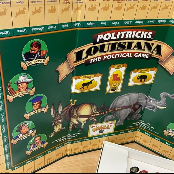 Louisiana POLITRICKS The Political Board Game Parady of LA Politics 1998 Vintage - Picture 7 of 9